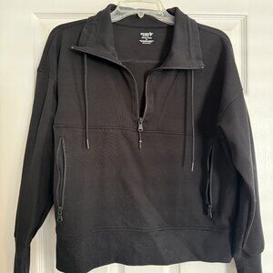 Old Navy Dynamic Fleece Half Zip Black - Women's